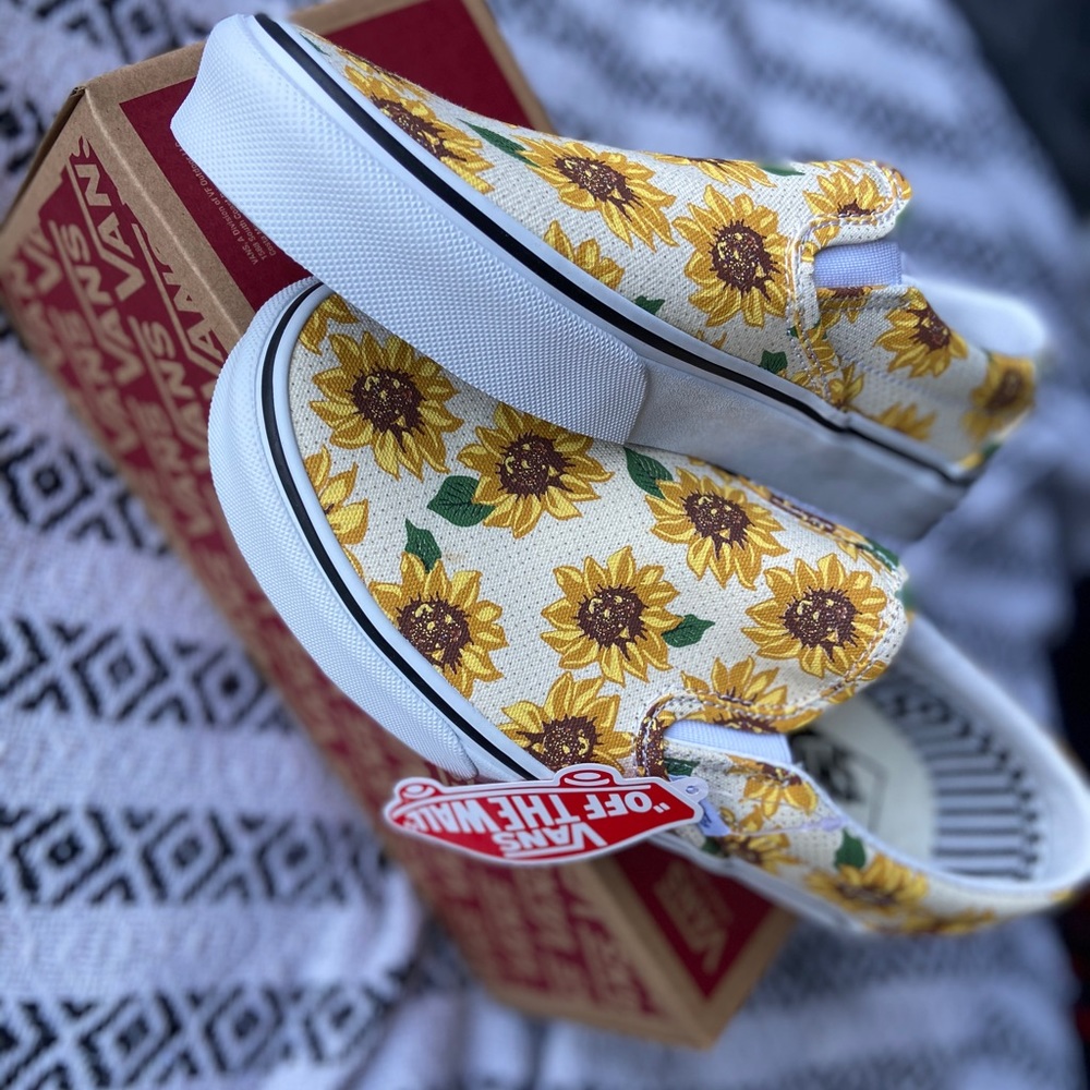 Sunflower Slip-on Vans